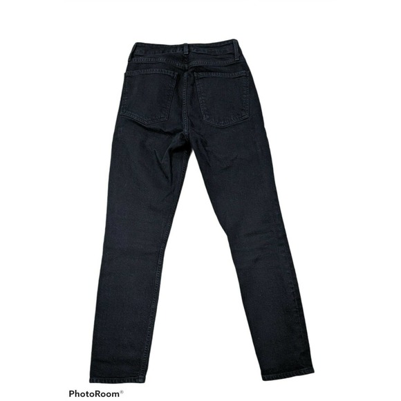 Agolde Nico Zip Front high-rise Black Jeans, 25R - Picture 4 of 12